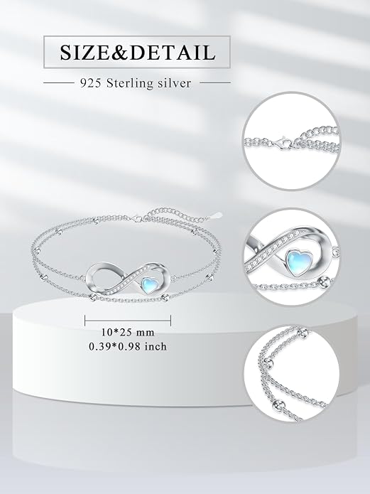 925 Sterling Silver Ankle Bracelet Evil Eye/Dolphin/Sea Turtle/Infinity/Wave Seashell/Hamsa Ankle Bracelet Adjustable Summer Beach Ocean Jewelry for Women