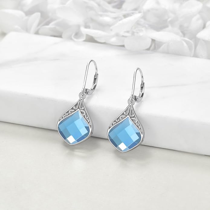 Teardrop Earrings Sterling Silver Filigree Irish Celtic Teardrop Drop Earrings Jewelry Gifts For Women