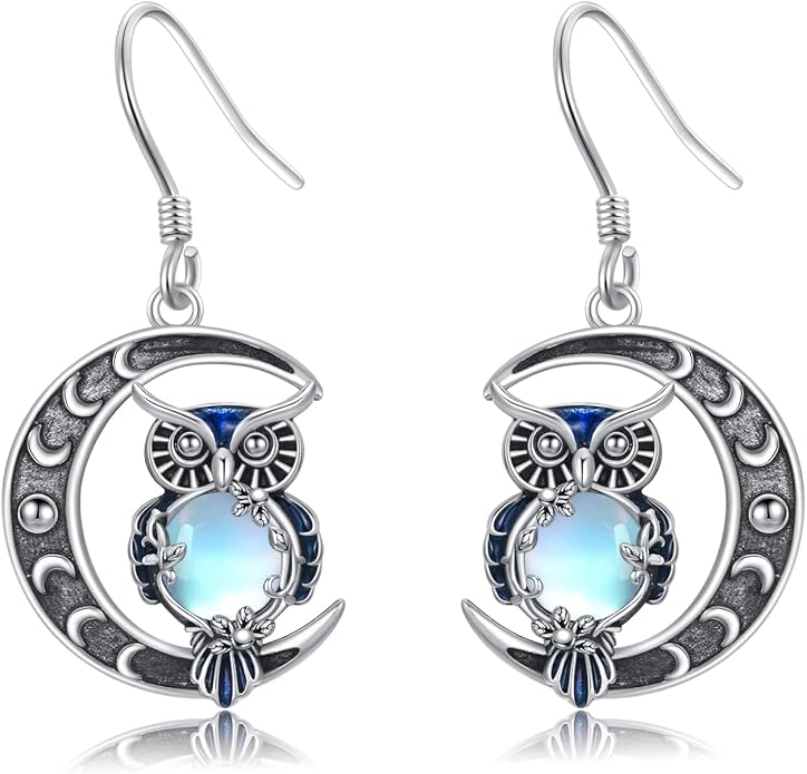Animal/Leaf/Gothic Dangle Earrings 925 Sterling Silver Animal/Leaf/Gothic Dangle Drop Earrings Easter/Halloween/Christmas Jewelry Gifts for Women Her