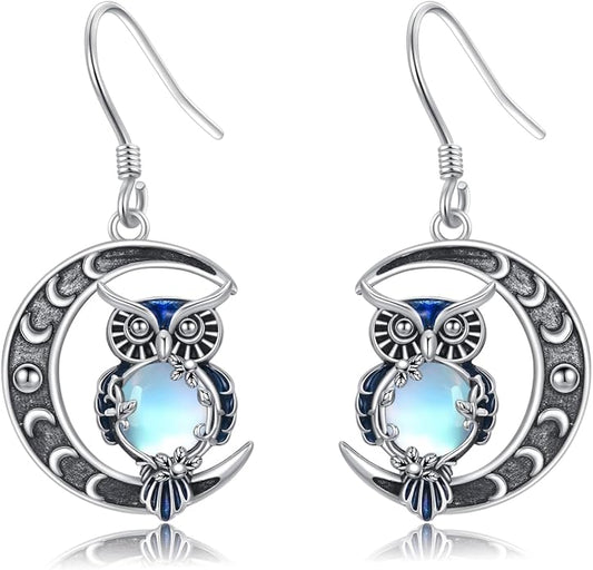 Animal/Leaf/Gothic Dangle Earrings 925 Sterling Silver Animal/Leaf/Gothic Dangle Drop Earrings Easter/Halloween/Christmas Jewelry Gifts for Women Her