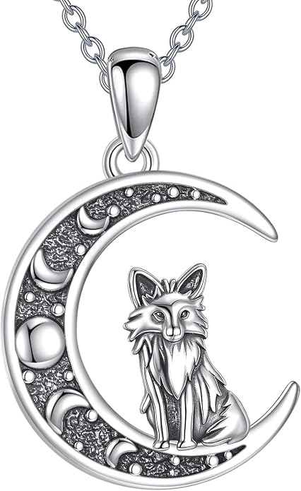 Sun and Moon Necklace 925 Sterling Silver Sun Moon Pendant Gemstone Jewelry Gifts for Women