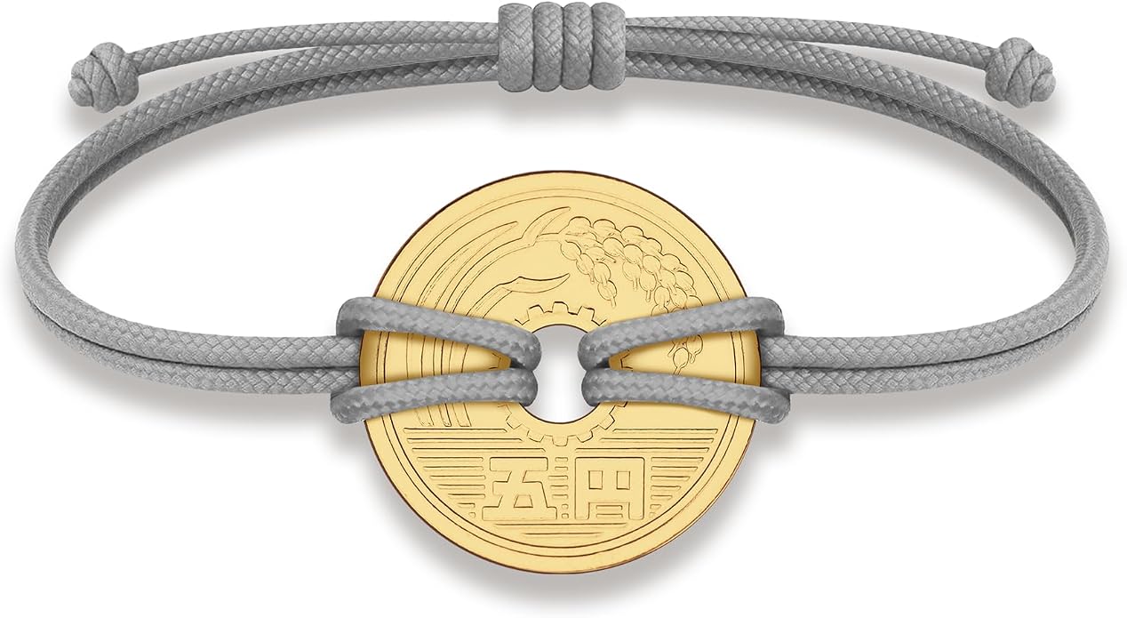 HOBBY OF KINGS Good Luck Coin Bracelet | 18k Gold Plated Wristband | Handmade Jewelry for Collectors and History Lovers