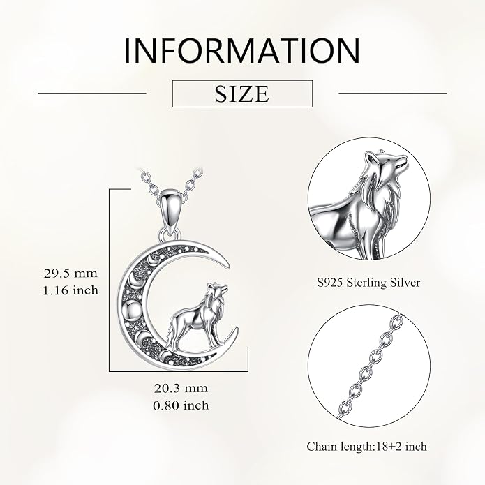 Sun and Moon Necklace 925 Sterling Silver Sun Moon Pendant Gemstone Jewelry Gifts for Women