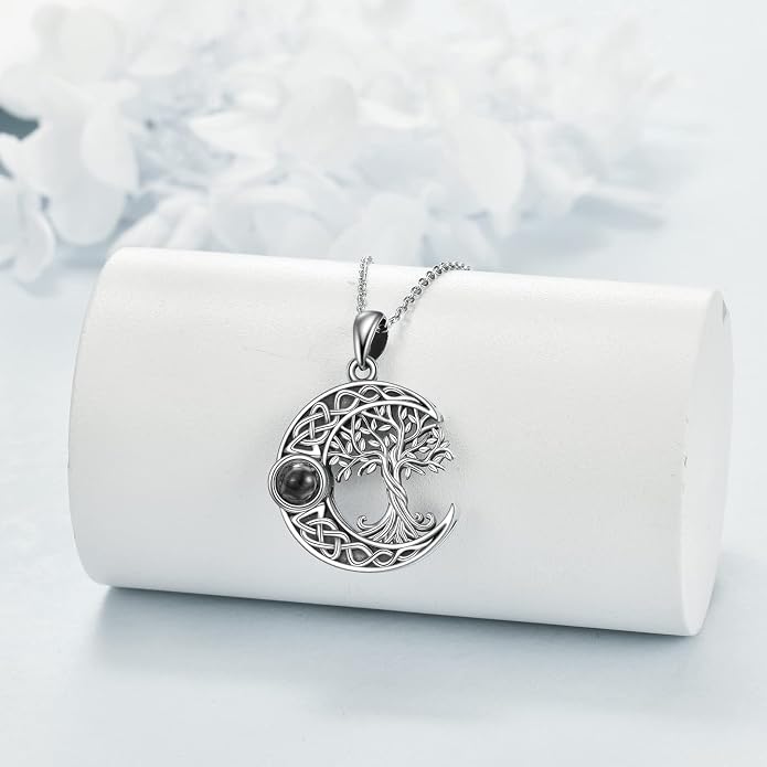 ONEFINITY Tree of Life Necklace 925 Sterling Silver Abalone Shell Celtic Knot Pendant Necklace for Women Jewelry