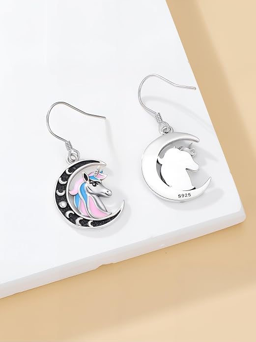 Animal/Leaf/Gothic Dangle Earrings 925 Sterling Silver Animal/Leaf/Gothic Dangle Drop Earrings Easter/Halloween/Christmas Jewelry Gifts for Women Her