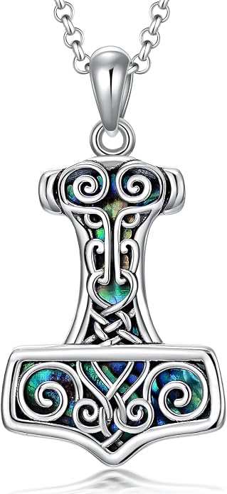 ROMANTICWORK Clover/AA/Ankh/Sun/Compass Necklace Sterling Silver Moss Agate Turquoise Butterfly/Dragonfly/Bee Pendant Jewellery Christmas Birthday Gifts for Women