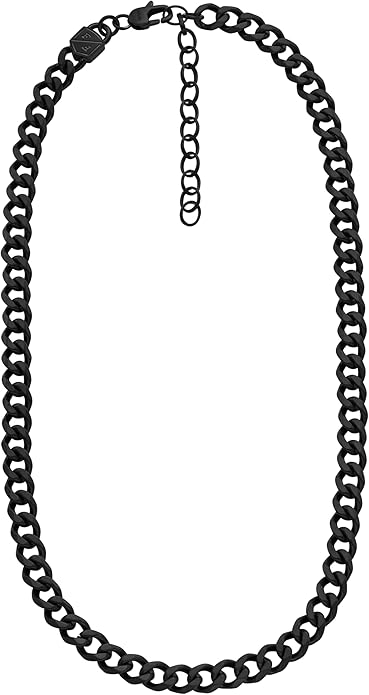 Fossil Men's Stainless Steel or Leather Necklace for Men