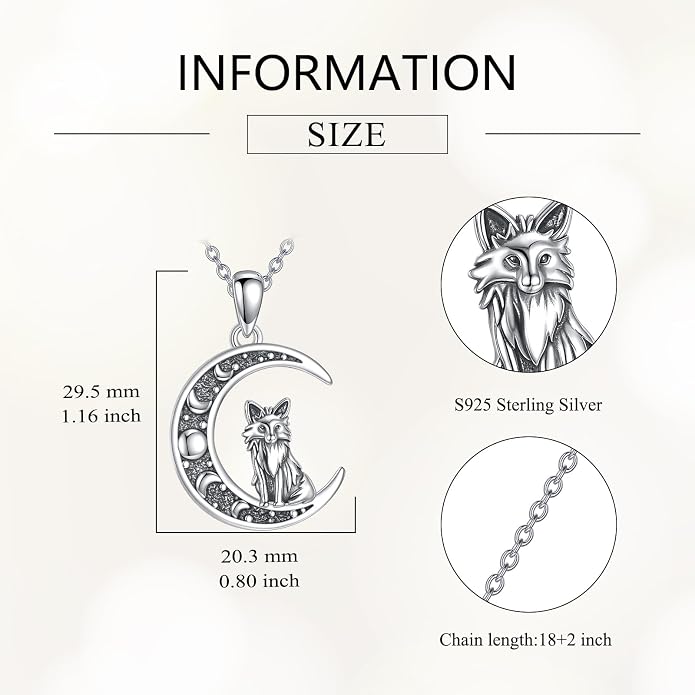 Sun and Moon Necklace 925 Sterling Silver Sun Moon Pendant Gemstone Jewelry Gifts for Women