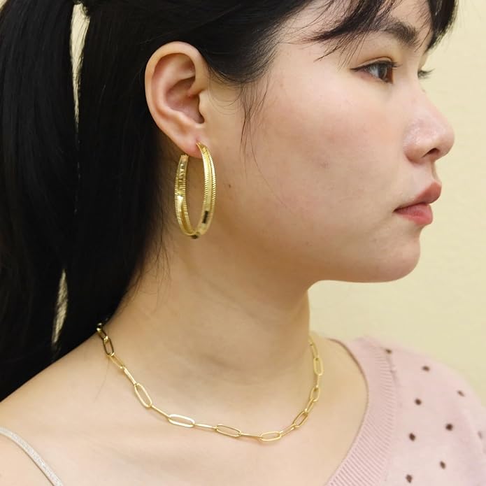 14K Gold Plated Paper Clip Chain Link Necklace Satellite Cross Key Starfish Turquoise Heart Necklace for Women