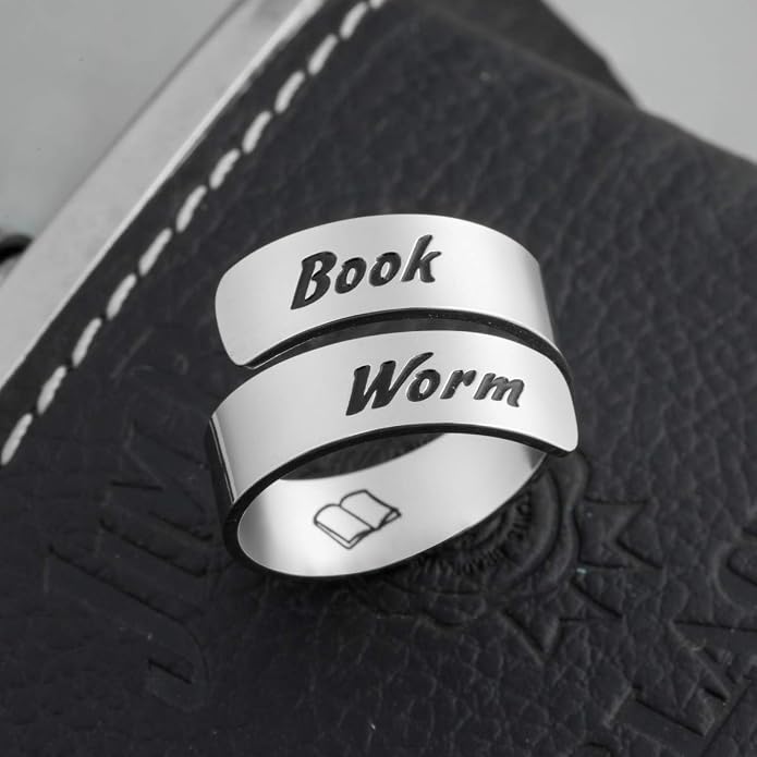 Inspirational Motivational Adjustable Ring Personalized Stainless Steel Spiral Wrap Twist Rings Encouragement Statement Graduation Jewelry Birthday Gifts for Women Teengirls.