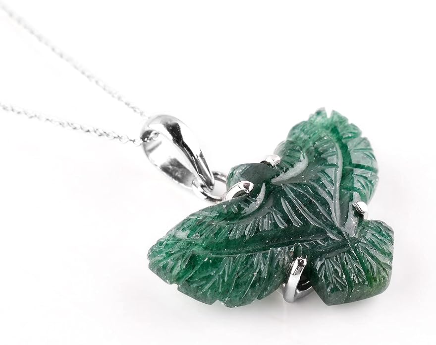 Natural Gemstone Pendant Necklace for Women Handmade Birthstone Healing Crystal Jewelry Chain 20" Stone Birthday Christmas Wedding Gifts for Her
