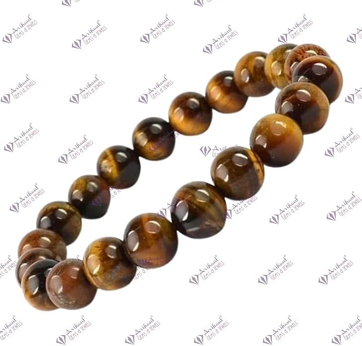 Arihant Gems And Jewels Reiki/Yoga Healing Crystal Stretchable Bracelet,100% Natural And Certified, Astrological Gemstone, Unisex Both For Men & Women - (8 Mm)