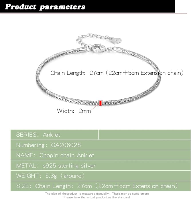 Dankadi Women 925 Sterling Silver Anklets Bracelet Men Simple Chopin/Box Chain/Twist Rope Chain Summer Beach Foot 24k Gold Plated Jewelry Gift