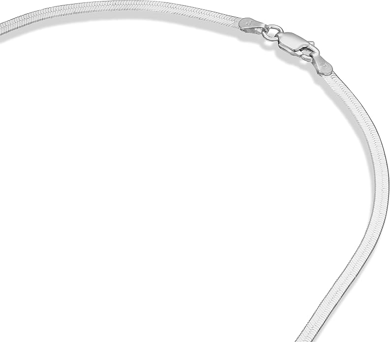 PAVOI 22K Gold Plated Chain Necklace For Women | Italian Solid 925 Sterling Silver Necklace for Men | Cuban Link, Rope, Snake & Rope Diamond-Cut Herringbone | Trendy Unisex Jewelry
