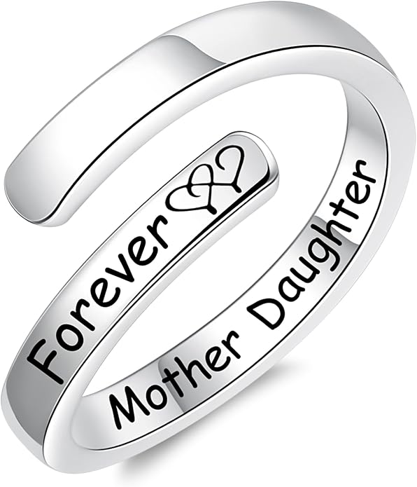 Silver Adjustable Ring Inspirational Jewelry S925 Sterling Wrap Open Ring for Women