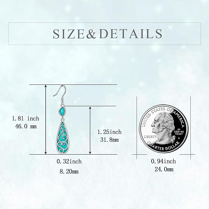 TIGER RIDER Abalone Shell 925 Sterling Silver Dangle Earrings Lightweight Filigree Dangle Drop Earrings for Women