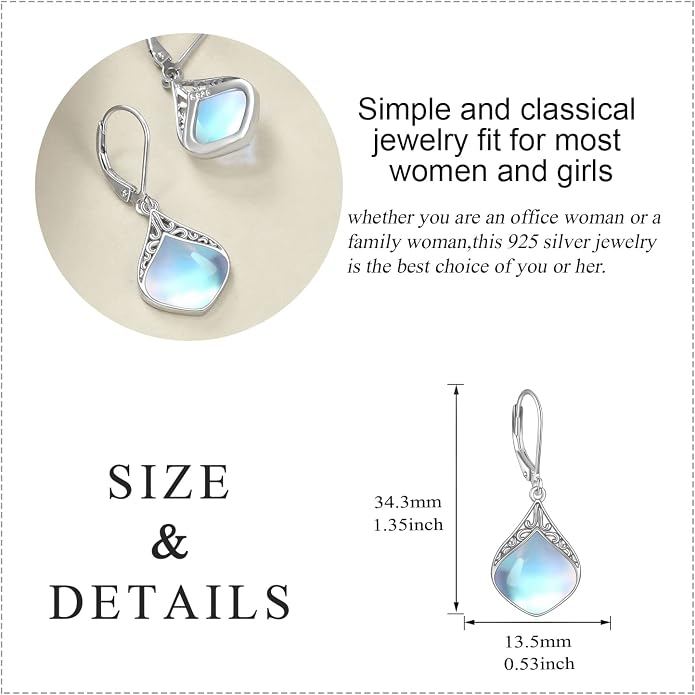 Teardrop Earrings Sterling Silver Filigree Irish Celtic Teardrop Drop Earrings Jewelry Gifts For Women