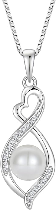 Infinity Necklace 925 Sterling Silver Necklace For Women Jewelry Valentines Day Christmas