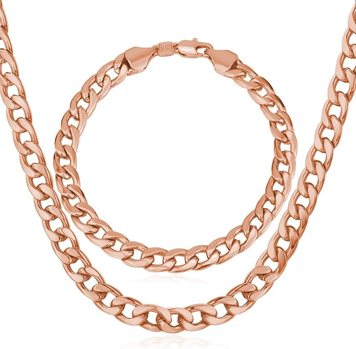 U7 Cuban Link Chain for Men Women Stainless Steel Curb Necklace, 7/9/12/15 MM Chunky Chain Silver/Gold/Black Mens Hip Hop Jewelry 18''-30''