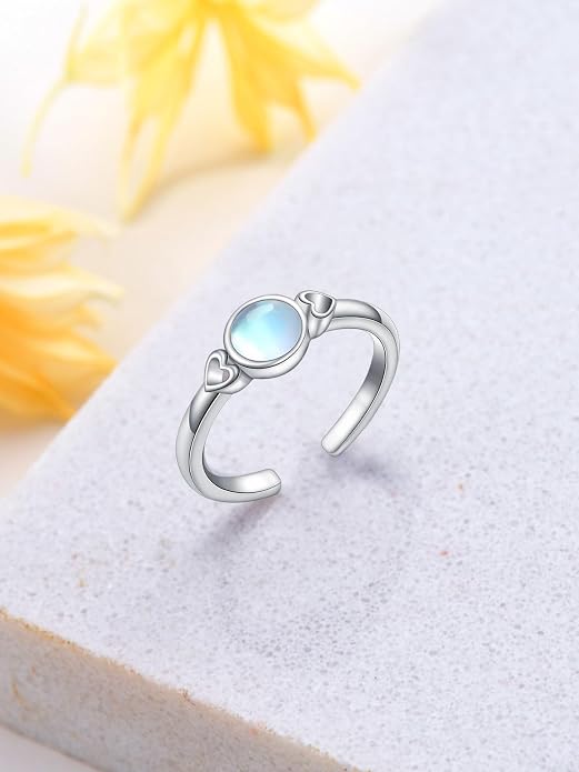 Midari Toe Rings for Women 925 Sterling Silver Hypoallergenic Adjustable Open Band Ring for Women Summer Beach Open Toe Jewelry Foot Jewelry