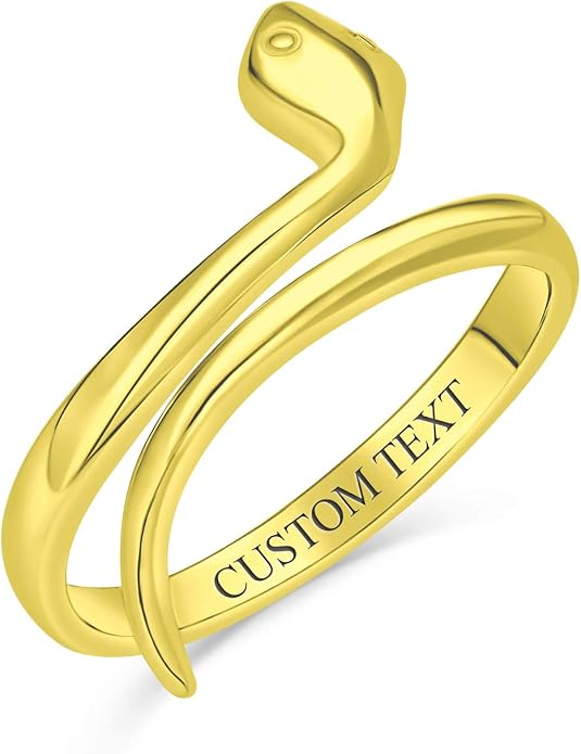 Bling Jewelry Minimalist Delicate Midi Knuckle Thin 1MM Band Stackable Bypass Wrap Snake Ring For Teen 14K Gold Plated .925 Sterling Silver