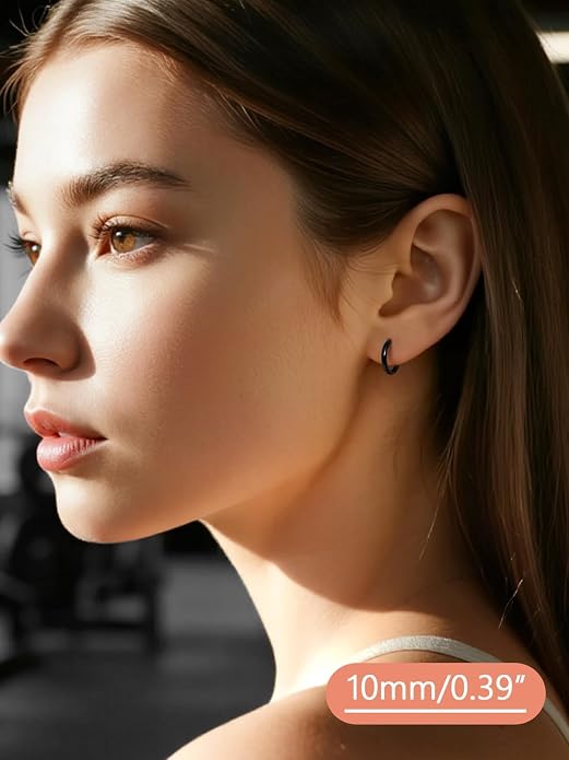 FaithHeart 925 Sterling Silver Post Huggie Hoop Earrings for Women, Silver Small Hoop Earring, Hypoallergenic Cartilage Earrings for Women