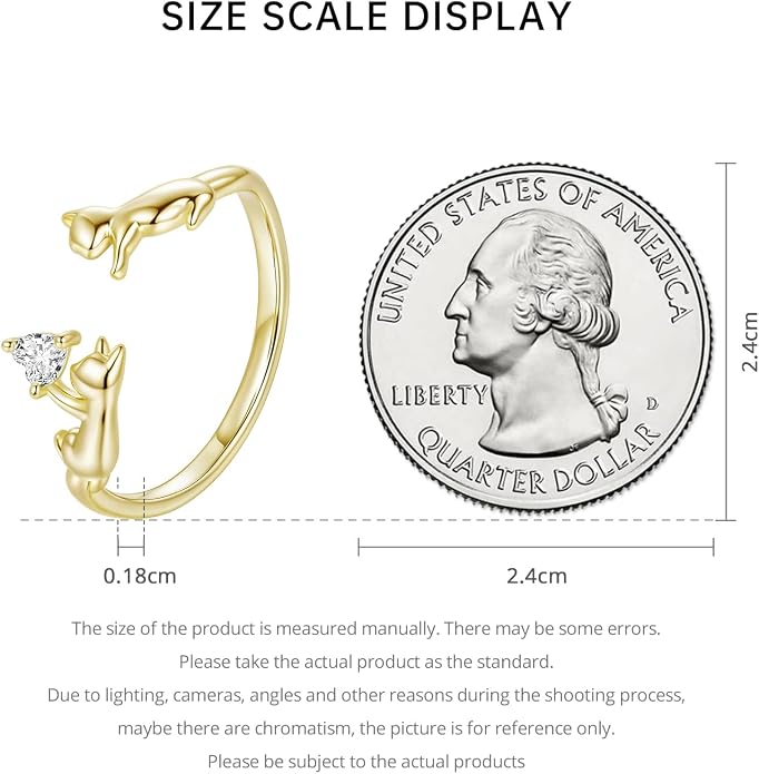 Adjustable Koi Fish Smake Dachshund Kitten Cat Hummingbird leaf Dragon Stackable Rings Lucky Protection Gold Adjustable Animal Themed Fortune Protection Ring Good Luck Statement Jewelry Women Grandma Mom Daughter