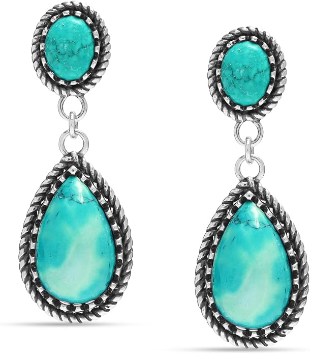 LeCalla 925 Sterling Silver Dangle Stud Earrings for Women | Hypoallergenic Teardrop Statement Dangle Drop Stud Earring for Women
