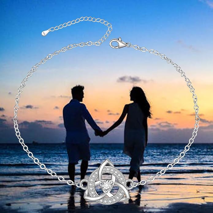 Infinity Cat Paw Print Celtic Knot Sea Turtle Elephant Flamingo Butterfly Dolphin Evil Eye Anklets Bracelets for Women Sterling Silver Adjustable Ankle Bracelet Summer Beach Lovers Gift