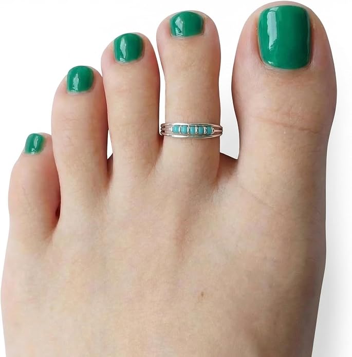 Sterling Silver Toe Ring, Handmade Adjustable Open Band, Minimalist Dainty Summer Beach Foot Jewelry for Women, Can Be Worn as Knuckle or Pinky Ring