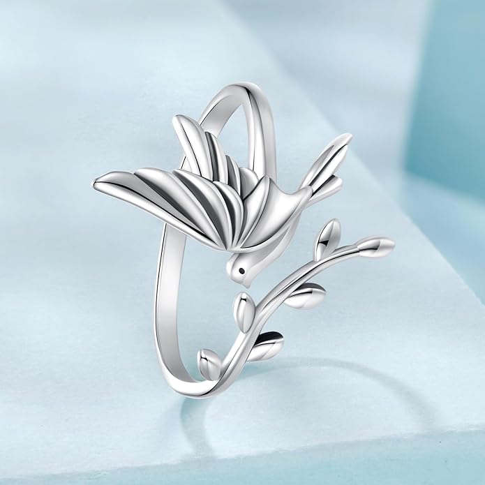 BISAER Evil Eye Ring Snake Ring 925 Sterling Silver Rings For Women Adjustable Octopus Cat Thumb Rings For Women Gothic Vintage Jewelry Gift