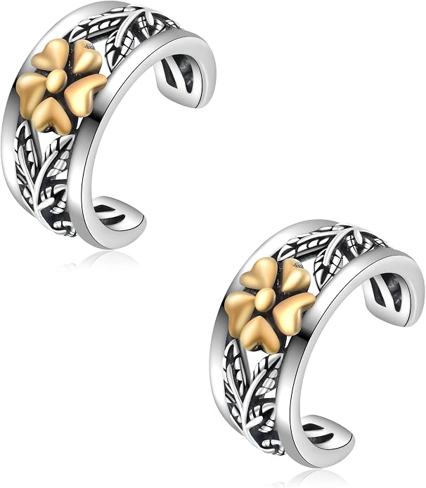 Cuff Earrings 925 Sterling Silver Ear Cuff Earrings Non-Piercing Fake Helix Cartilage Cuff Earrings Various Styles Ear Cuffs Fine Jewelry for Women