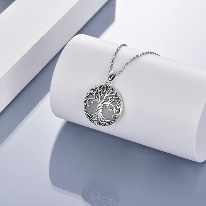 WINNICACA Tree of Life Gifts for Women 925 Sterling Silver Tree of Life Celtic Pendant Necklace Family Irish Jewelry Gifts for Women Wife Girlfriend Anniversary Birthday Gift