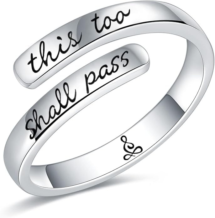 925 Sterling Silver Inspirational Rings for Women Hope Rings Encouragement Jewelry