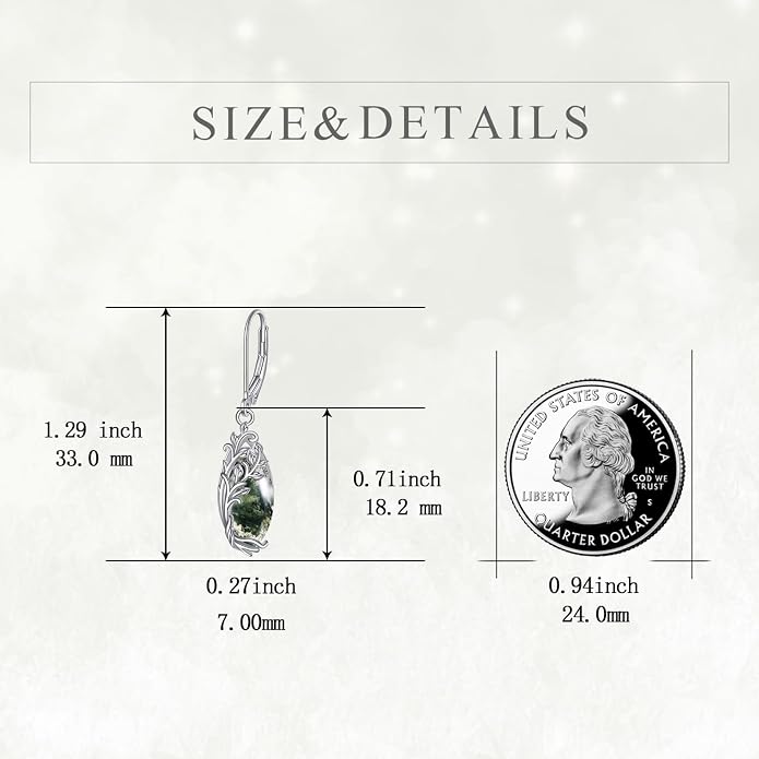 POPLYKE Tree of Life Teardrop Drop Dangle Earrings Sterling Silver Leverback Earrings Jewelry