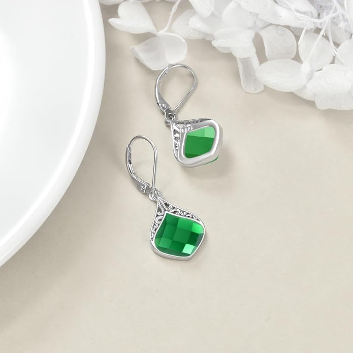 Teardrop Earrings Sterling Silver Filigree Irish Celtic Teardrop Drop Earrings Jewelry Gifts For Women