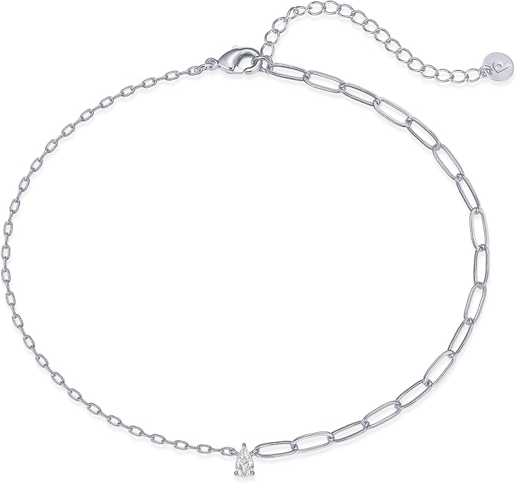 PAVOI 14K Gold Plated Anklet for Women - Trendy Link Chain Ankle Bracelet Summer Jewelry - Boho Dainty Anklets with Cubic Zirconia, Beaded, Evil Eye, Star, Station, Pearls Adjustable Gold Jewelry