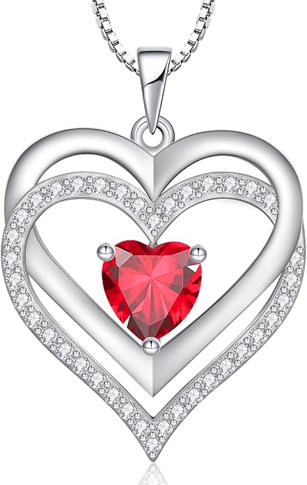 RIVIKO Infinity Heart Symbol Necklace for Women 925 Sterling Silver Love Heart Pendant Mothers Day Anniversary Birthday Christmas Jewelry Gifts for Women Mom Wife Sister Her Friends