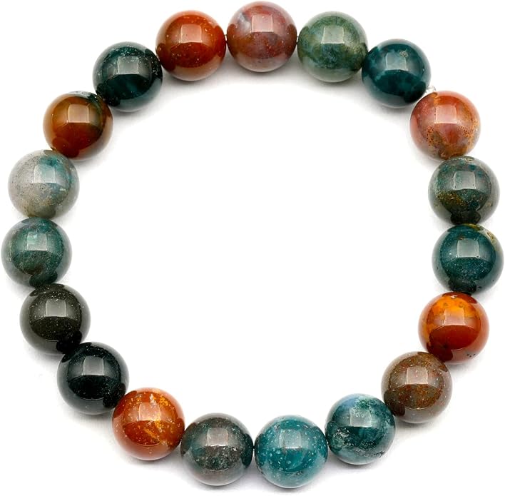 Natural Gemstone Beaded Stretch Bracelet for Men & Women | Handmade 8mm Stone Jewelry | Zodiac Chakra Elastic Bracelet | Meaningful Gift Collection