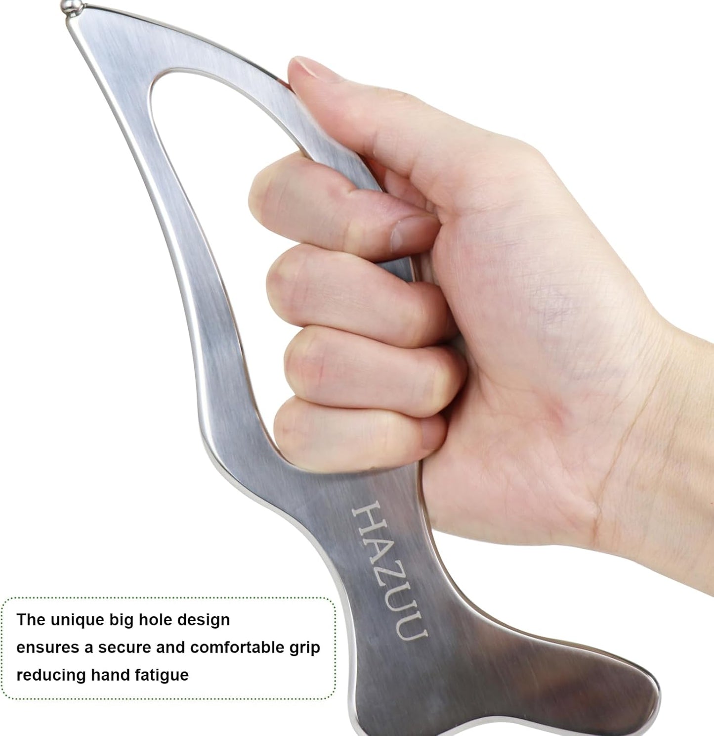 Stainless Steel Guasha Scraping Massage Tool for Soft Tissue Therapy, Ideal for Back, Legs, Arms, Neck, Shoulder Relief (Bird Shape)