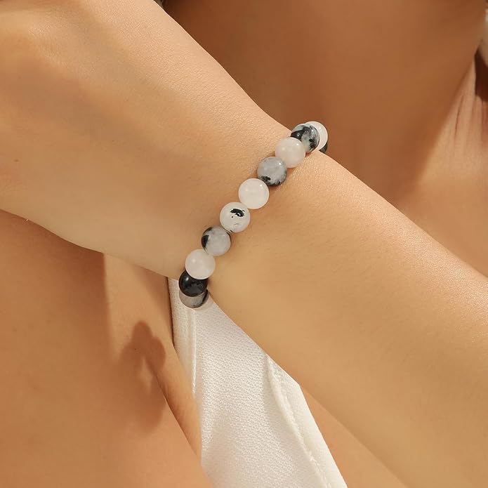 Crystal Vibe - Healing Crystal Bracelet for Women & Men | Natural Gemstone Bead Bracelet | Adjustable Handmade Energy Stone Bracelet | Bracelet for Meditation, Yoga & Daily Wear | Multiple Types