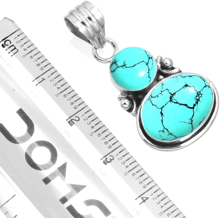 Handmade Genuine 925 Sterling Silver Pendant Necklace Natural Gemstone Crystal, Lapis, Onyx, Amber Oval Round Boho Jewelry For Women