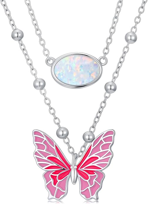 Midari Ocean Necklace 925 Sterling Silver Flamingo Mama Bear Dolphin Penguin Sea Turtle Axolotl Desert Cactus Nautical Rudder Tropical Palm Compass Wave Pendant Boho Jewelry Gifts for Women Men