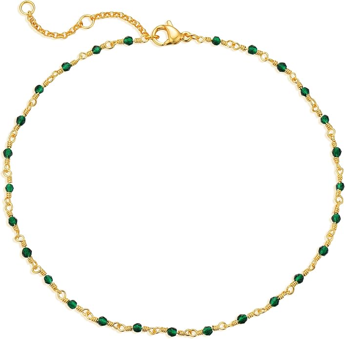 MEVECCO Anklet for Women Gold Chain 14K Gold Plated Dainty Boho Beach Summer Simple Foot Jewelry Ankle Bracelet