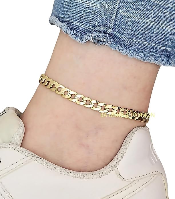 Gold Electroplated Anklet, Made in Korea