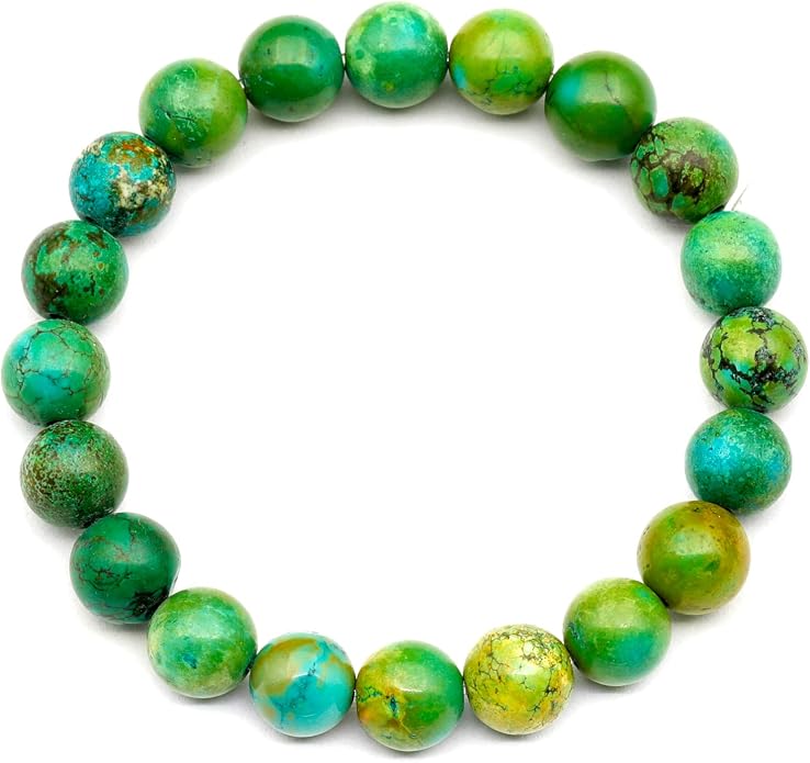 Natural Gemstone Beaded Stretch Bracelet for Men & Women | Handmade 8mm Stone Jewelry | Zodiac Chakra Elastic Bracelet | Meaningful Gift Collection