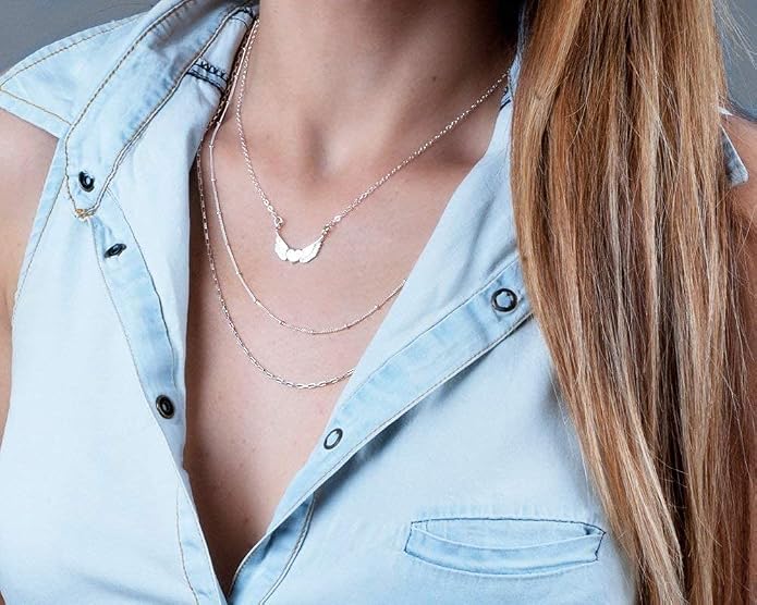 Satellite Bead Necklace - Gold Filled or Sterling Silver, Dainty Adjustable Choker Chain 15" - 17", Minimalist Everyday Stacking Jewelry