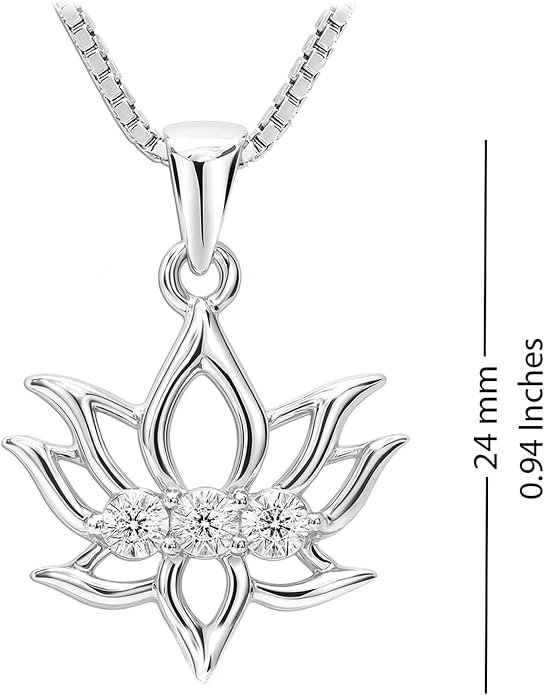 LeCalla 925 Sterling Silver Pendant Necklace | Crescent Moon and Star Necklace Jewelry | Handmade Charm Pendant Necklace for Women | Adjustable Chain Necklace Gifts for Women Valentine s Day, Mother s Day