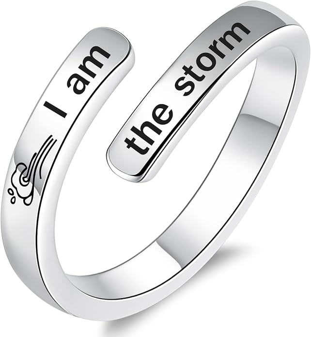Silver Adjustable Ring Inspirational Jewelry S925 Sterling Wrap Open Ring for Women