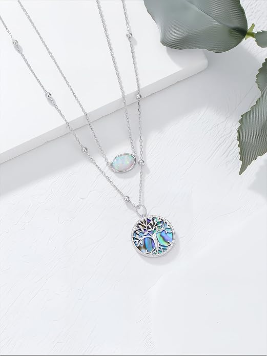 Midari Ocean Necklace 925 Sterling Silver Flamingo Mama Bear Dolphin Penguin Sea Turtle Axolotl Desert Cactus Nautical Rudder Tropical Palm Compass Wave Pendant Boho Jewelry Gifts for Women Men